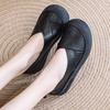 Lässige neue Damen-Einzelschuhe mit flacher Sohle für Frühling und Herbst, weichsohlige Doudou-Schuhe, bequeme, flache Freizeitschuhe für Damen