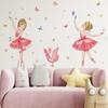 Dancing Girl Feather Butterfly Wall Sticker Background Wall Home Decoration Wall Decal