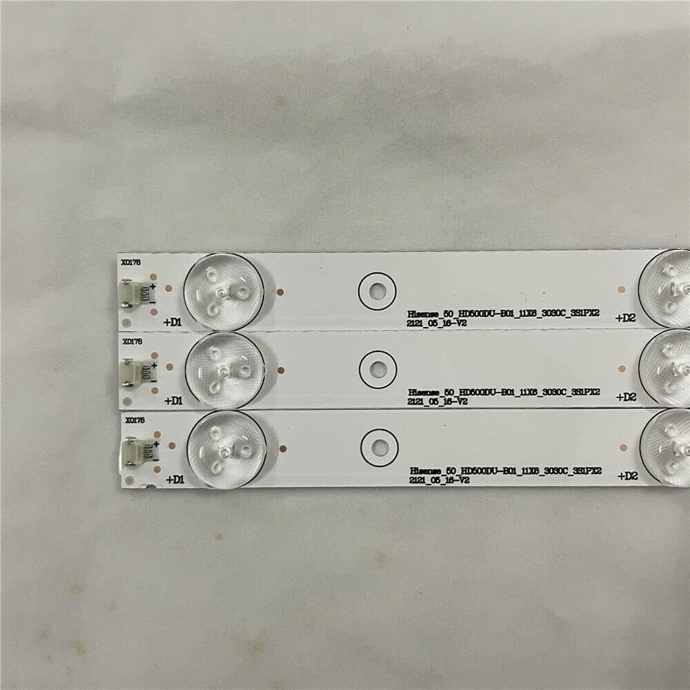 11pcs LED Strips for 50H6C LED50K320U 50H7GB HD500DU-B01 RSAG7.820.6311(2 Connectors)