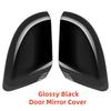 ABS plastic For Hyundai Kona 2024 Car Styling Modification Accessories Carbon Fiber Side Door Mirror Cover Trim Paste Style