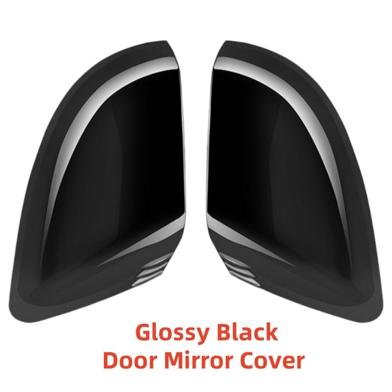 ABS plastic For Hyundai Kona 2024 Car Styling Modification Accessories Carbon Fiber Side Door Mirror Cover Trim Paste Style