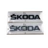 JIYQ3 ABS Letter Emblem Sticker for Skoda RS Fabia Yeti Superb Octavia Kodiaq Karoq Tour Rapid Car Rear Trunk Badge Auto Accessories