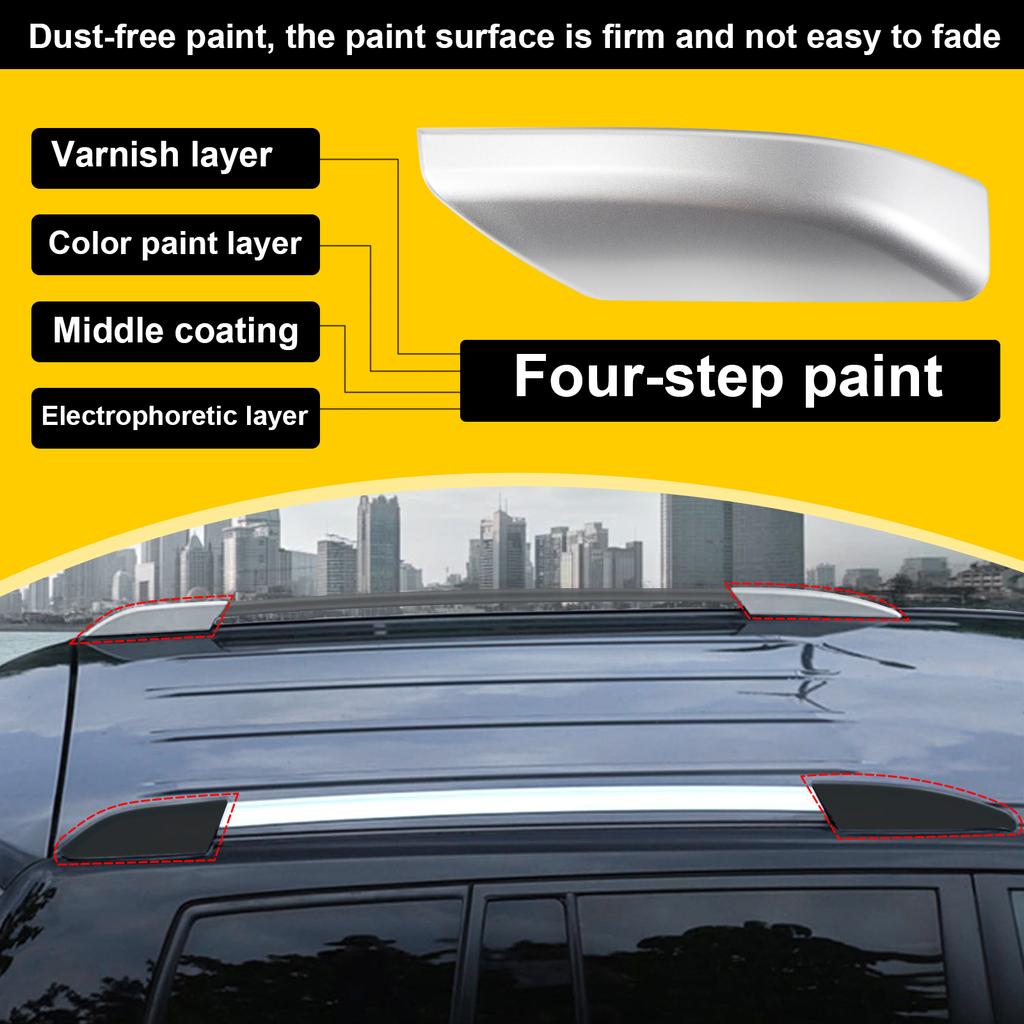 Roof Luggage Rack Cover Compatible With Toyota 4Runner 4WD N210 2003 2004 2005 2006 2007 2008 2009 Roof Rails Roof Rack End Caps
