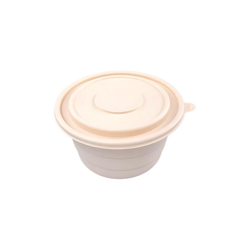 Jiwanggu 800ml Round Biodegradable Food Containers (200-pack)