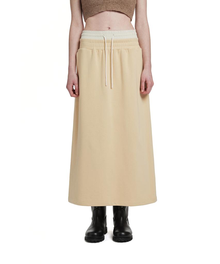 Trunk Project Double Waist Lounge Skirt_Yellow