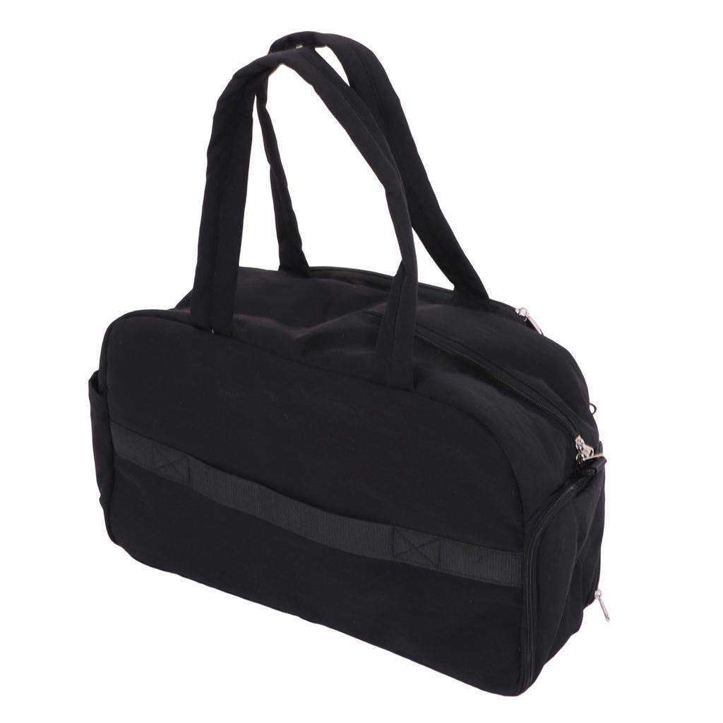 Tennis Bag with Shoe Compartment Shoulder Strap 42L Large Capacity Waterproofing Badminton Bag Handbag for Gym Black