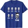 Punk Rock Skull with Mohawk for Punk Rock Fans and Punks T-Shirt
