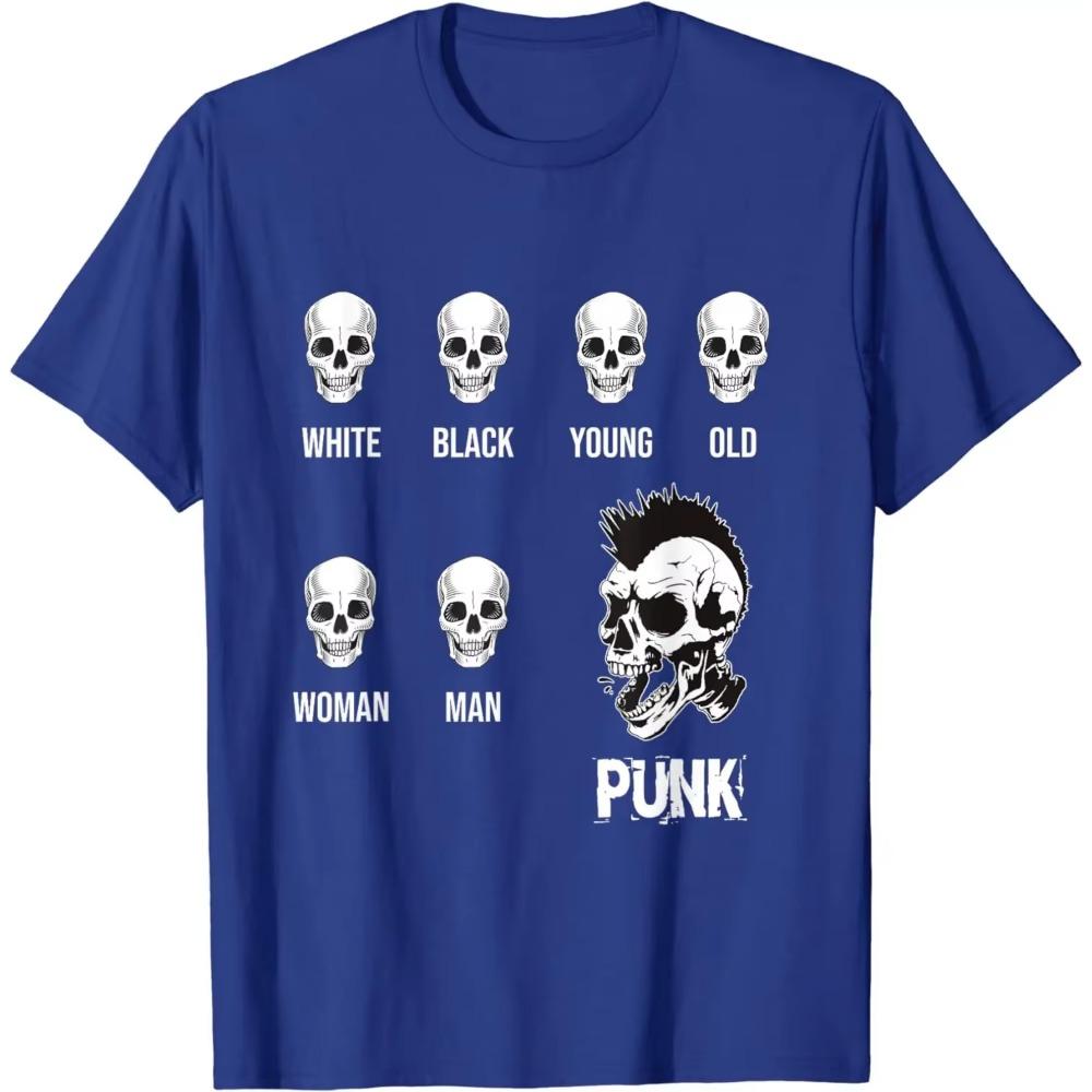Punk Rock Skull with Mohawk for Punk Rock Fans and Punks T-Shirt