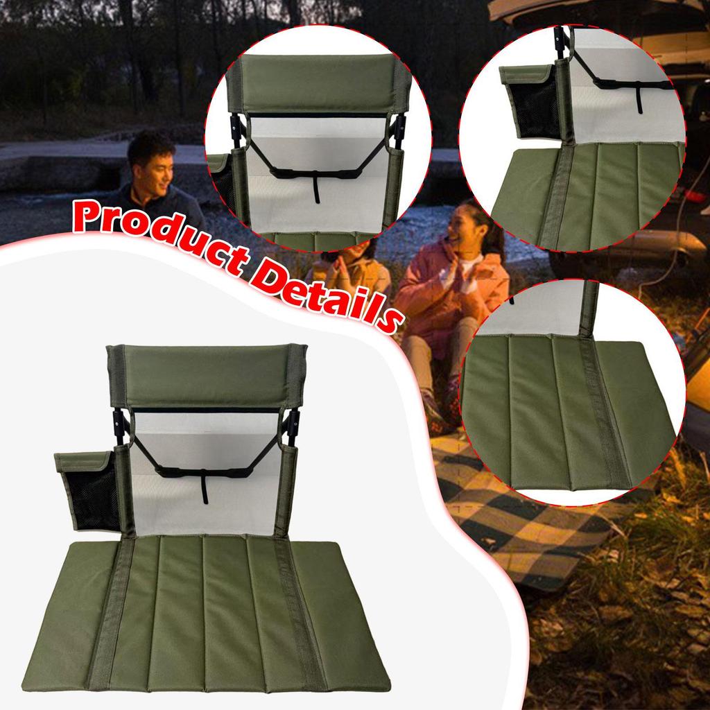 Folding Beach Chair with Back Support ,Camping Backrest