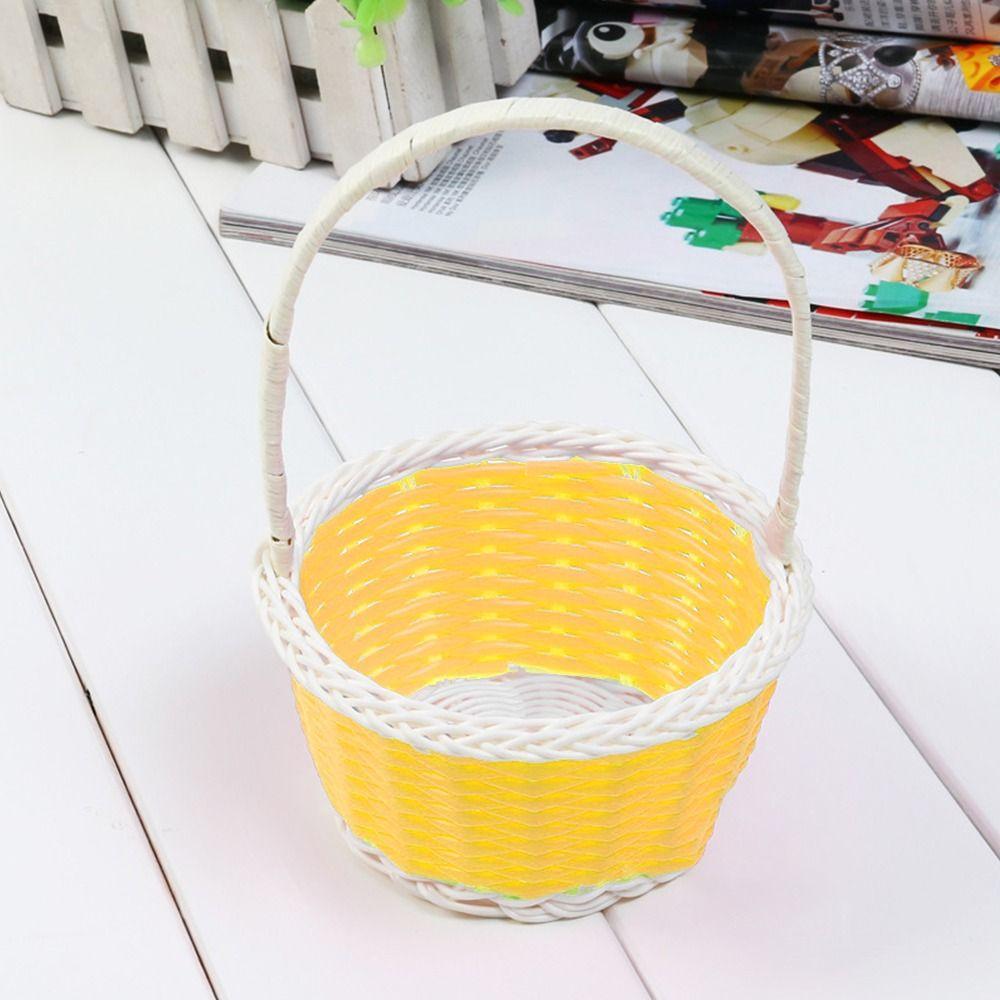 Plastic Vine Storage Baskets Shopping Storage Hamper Basket  For Plant Home Wedding