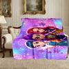 Kpop Demon Hunters Pattern Blanket, Cozy Blanket for All-Season Comfort on Sofas, Beds, Office, Car, Camping and Travel
