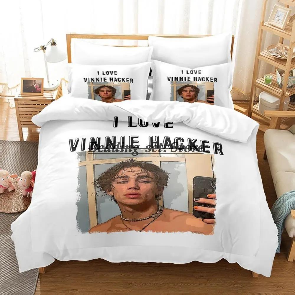 Vinnie Hacker Merch 3D Bedding Set Single Twin Full Queen King Size Duvet Cover Bed Sheet Set for Adult Kid Bedroom