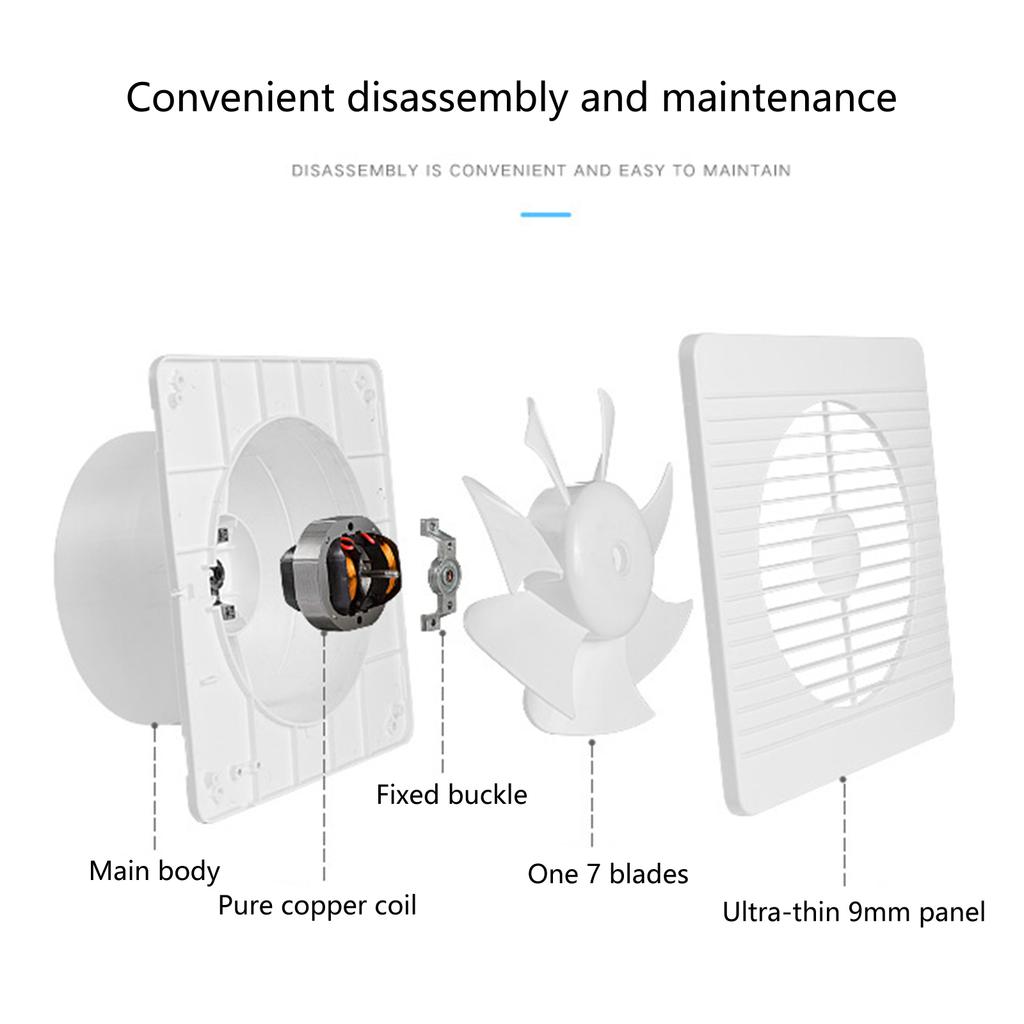 Adjustable Inline Duct Fan Airflow Exhaust Ventilator Inline Duct Extractor Metal for Greenhouses Basements & Garages