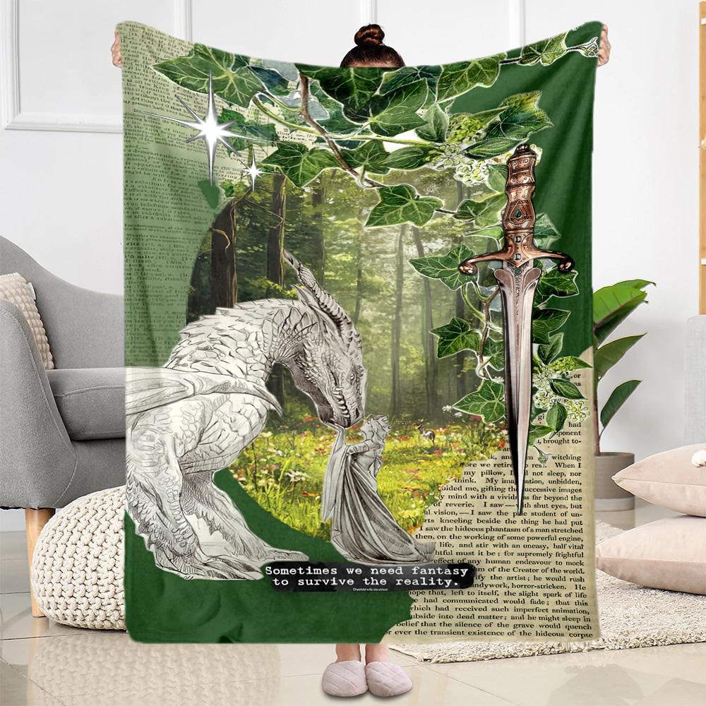 Gothic Style Blanket Durable Comfort Suitable for Picnics Couch Sofa for All Seasons Stylish Decor Gifts For Family Or Friends