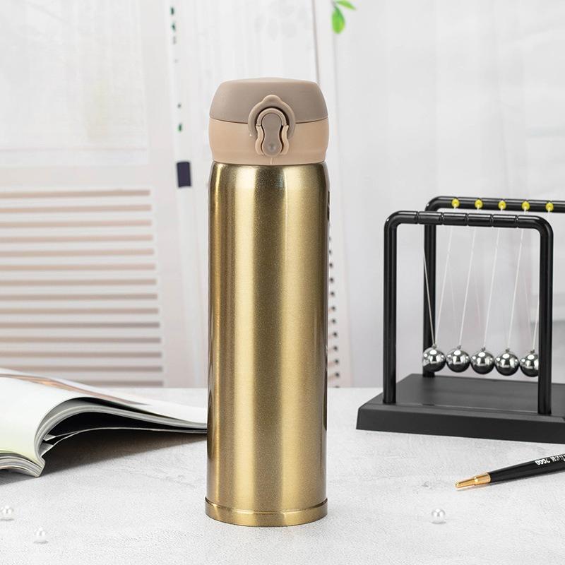 Creative Bounce Cup 304 Stainless Steel Thermos Cup Double-layer Car Business Gift Insulation Water Cup