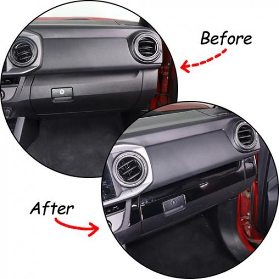 Piano Black Interior Dashboard Center Cover Sticker For Toyota Tacoma 2016-
