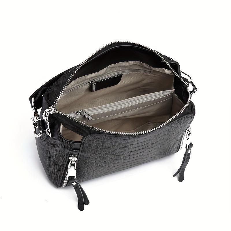 Women's fashion snake embossed shoulder bag, portable handbag, perfect for daily use