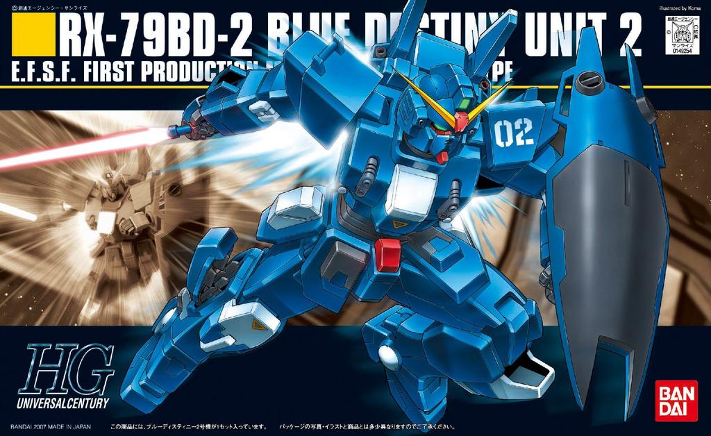 HGUC Blue Destiny Unit 2 Suit Gundam Gaiden THE BLUE 1/144 RX-79BD-2 (Mobile DESTINY)