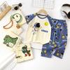 Children's Cotton Short-sleeved Sets - Summer Boys' Home Wear For Children And Girls' Nightwear Sets