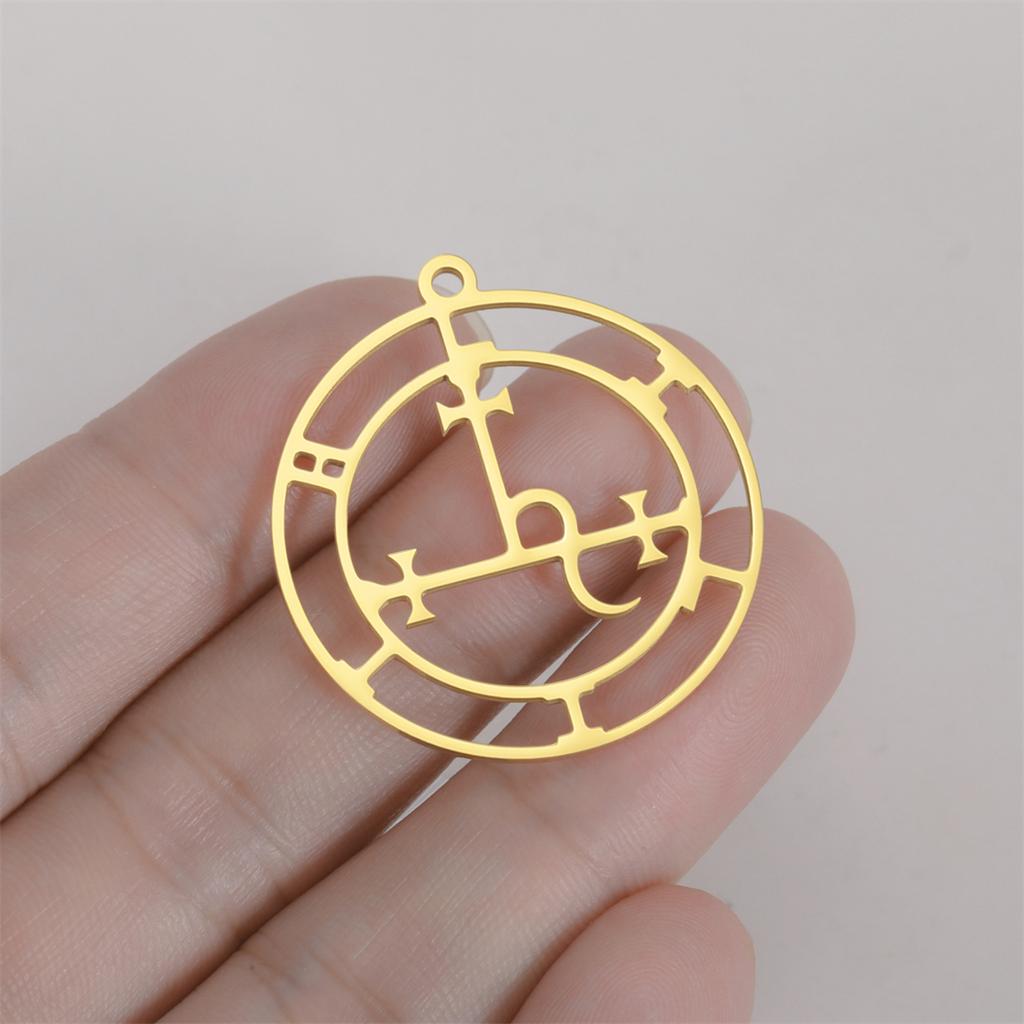 Goddess Sigil of Lilith Pendant Stainless Steel Demon Seal Marbas Pendants Solomon Amulet Jewelry Wholesale