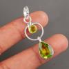 Peridot Gemstone 925 Sterling Silver Jewelry Handmade Pendant 1.80" Gift For Mom PP-10-8