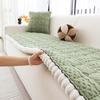 Verdickte Plüsch Sofabezug Handtuch Einfacher Möbelschutz Universal Rutschfest Waschbar Couchdecke für Wohnzimmer fundas sofa