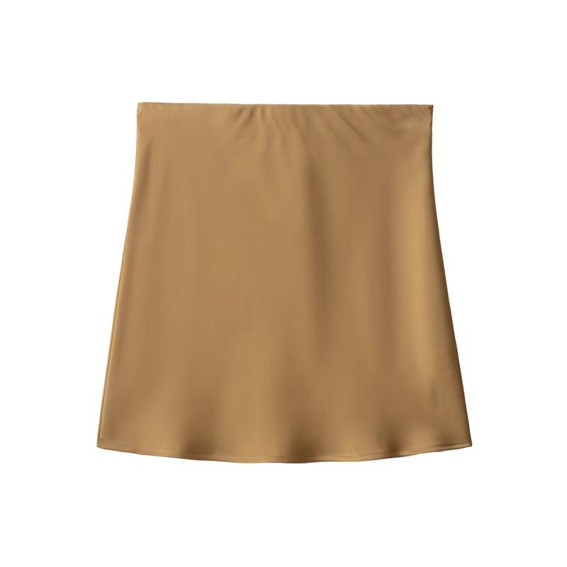 European & American Women s Versatile Fashion Skirt - New Style Temperament S коричневый