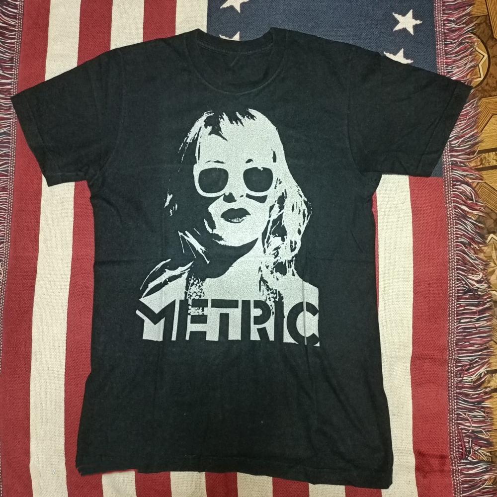 Metric Band Music For Lovers Black T-shirt Cotton Full Size S