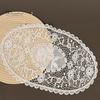 Washable Fabric Doilies for Vases White Lace Doily, Elegant Retro Placemat, Embroidered Table Small Round Placemats Jewelry Trays Mat, Rectangular