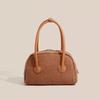 IELGY Autumn Winter Bowling Bag Boston Bag Suede Pillow Bag
