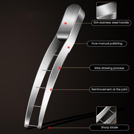 Watermelon Cutter Slicer Stainless Steel Fruit Splitter with Safe Grip Melon Slicers Tool Kitchen Gadget