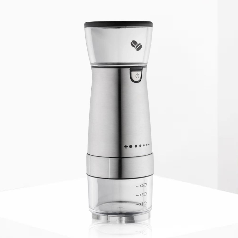 Automatic Portable Electric Coffee Grinder Adjustable Burr Coffee Bean Grinding Machine Home