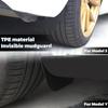 Futhope 4 Stück TPE Schmutzfänger für Tesla Model 3 Model Y ~2023 Schmutzfänger Anti-Schlamm Ersatz Spritzschutz Kotflügel