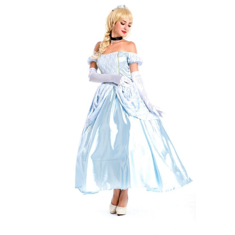 AMAZON hot sale, sexy ball blue queen dress plus inner petticoat, medieval court dress M4616