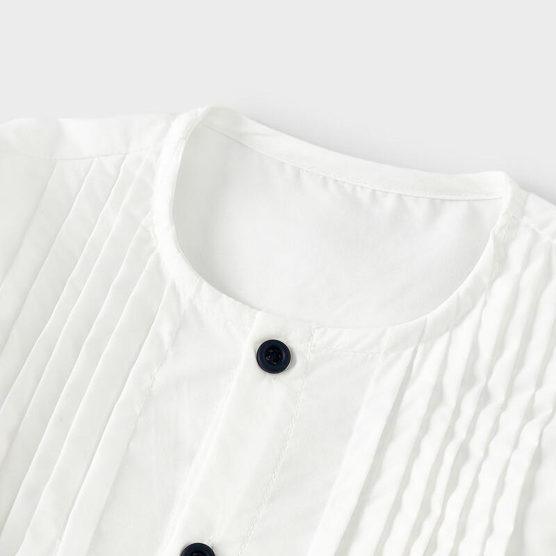 TONGTAI Girls' Puff Sleeve Long-Sleeve Shirt