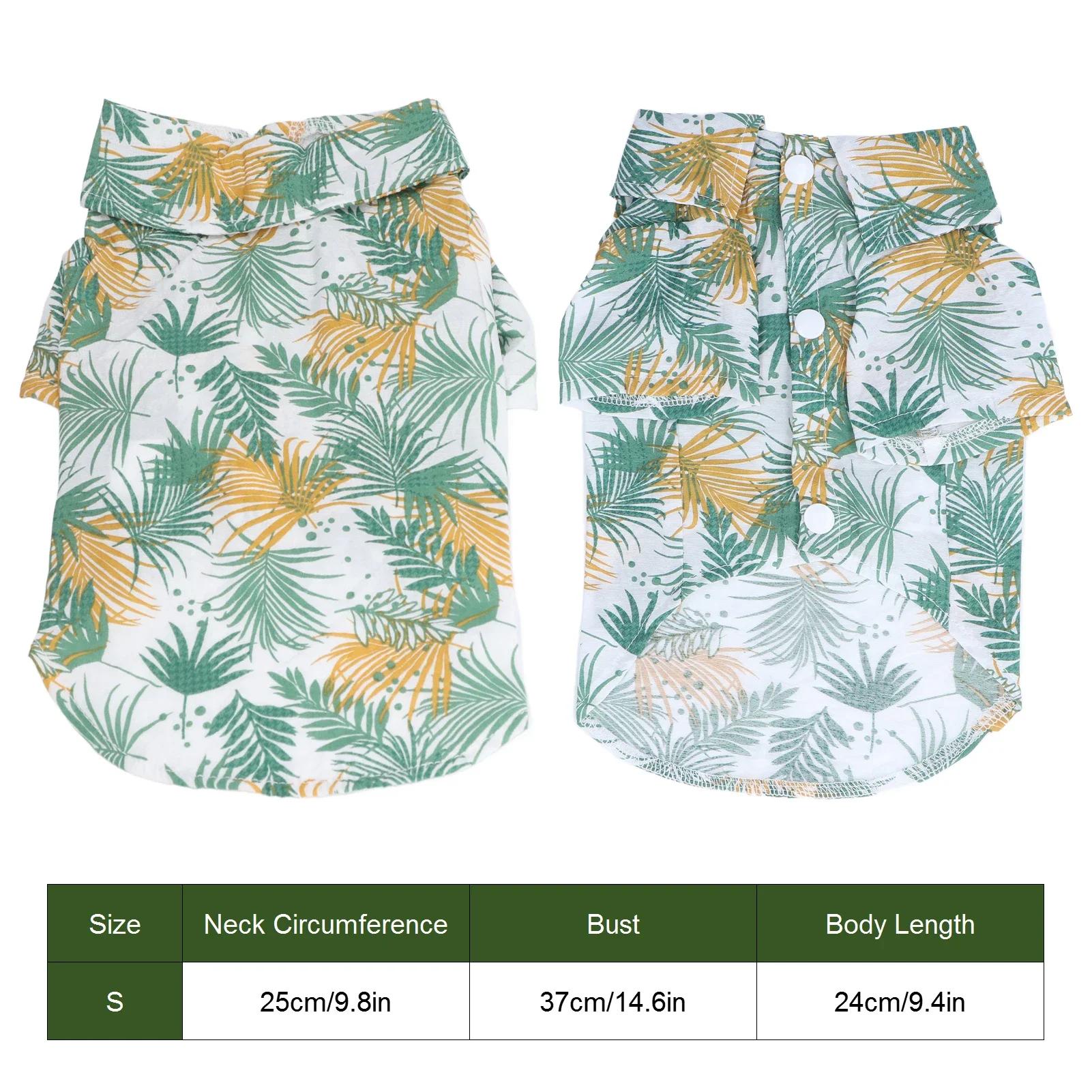

Hawaii Style Pet T Shirt Summer Pet Costume Suitable For Small And Medium Sized Dogs And Cats
