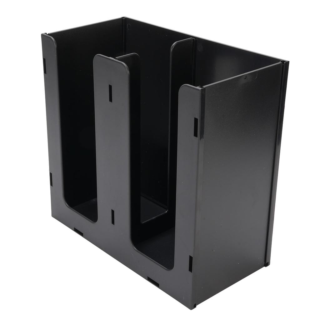 Paper Cup Dispenser Acrylic Coffee Cup Storage Organizer Holder with 2 Compartments for Countertop Kitchen Coffee Shop