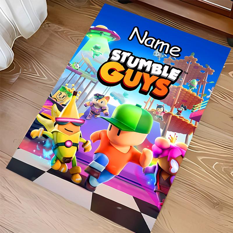 Custom personalization Stumble Guys Print Area Rug - Soft, Washable Non-Slip Indoor Mat,Living Room,Home&Office Decorative Rug