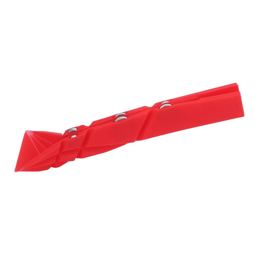 3 in 1 Flat Bottom Measuring Spoon Silicone Magnetic Folds Flat Measuring Spoon Kitchen Tool Red