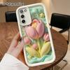 Phone Case: 2D Flat, Suitable for Samsung Galaxy A34 A35 M05 M06 S20 S22 S21 FE Plus 5G Protective Cases, Pink Tulip, Perfect Christmas and Halloween