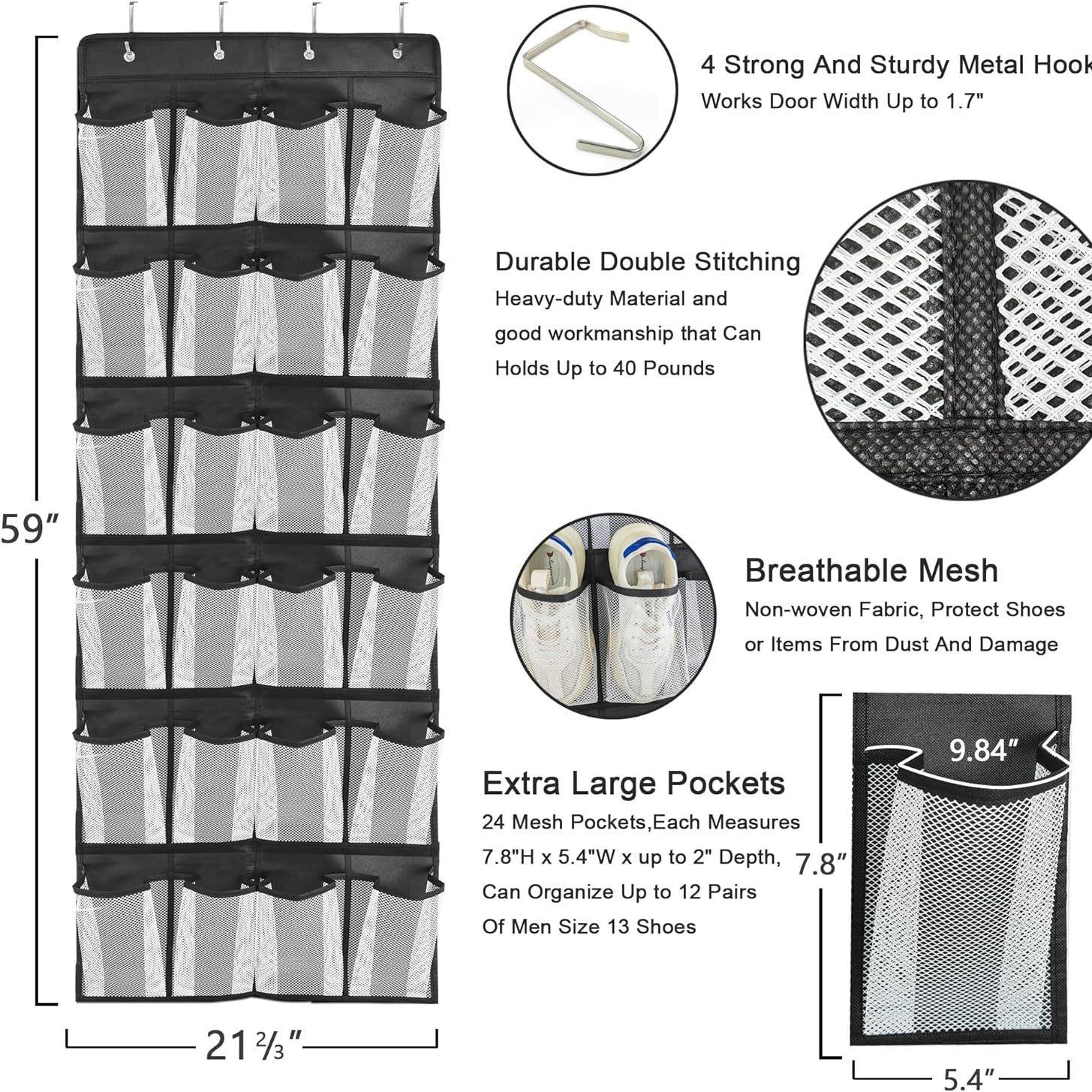 

Подвесной органайзер для хранения с 35 карманами, крепящийся на дверь, для нижнего белья и мелочей