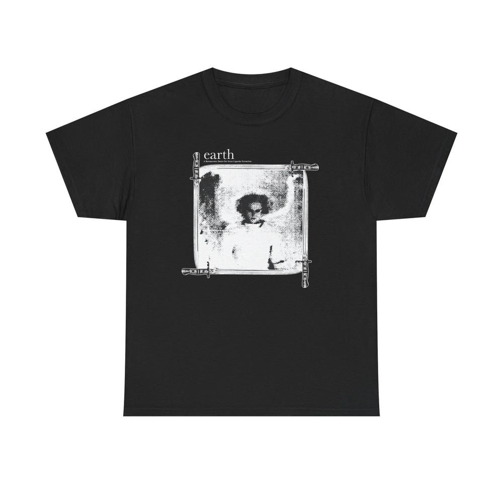 

Earth A Bureaucratic Desire For Extra Capsular Extraction USA Drone Rock Unisex T-Shirt XXXL