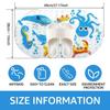 1pc Cartoon Anti-Slip Mat with Suction Cups 38x69cm Bath Tub And Shower Safe Non-Slip Pad for Bathroom Safety Enhancement