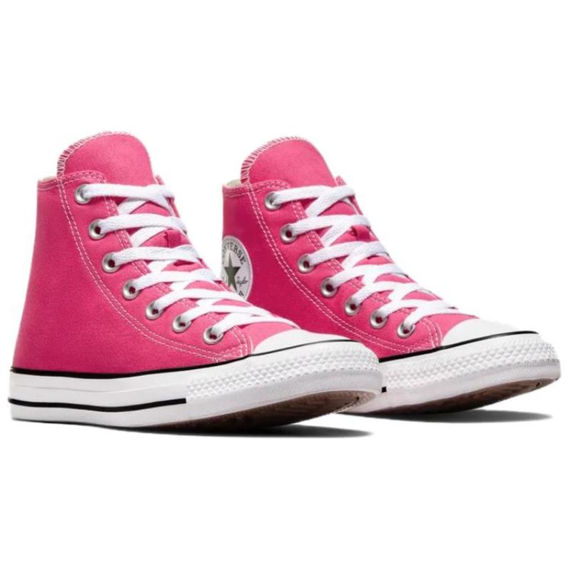 Converse Chuck Taylor All Star Comfortable and Versatile High Top Canvas Shoes Unisex Pink