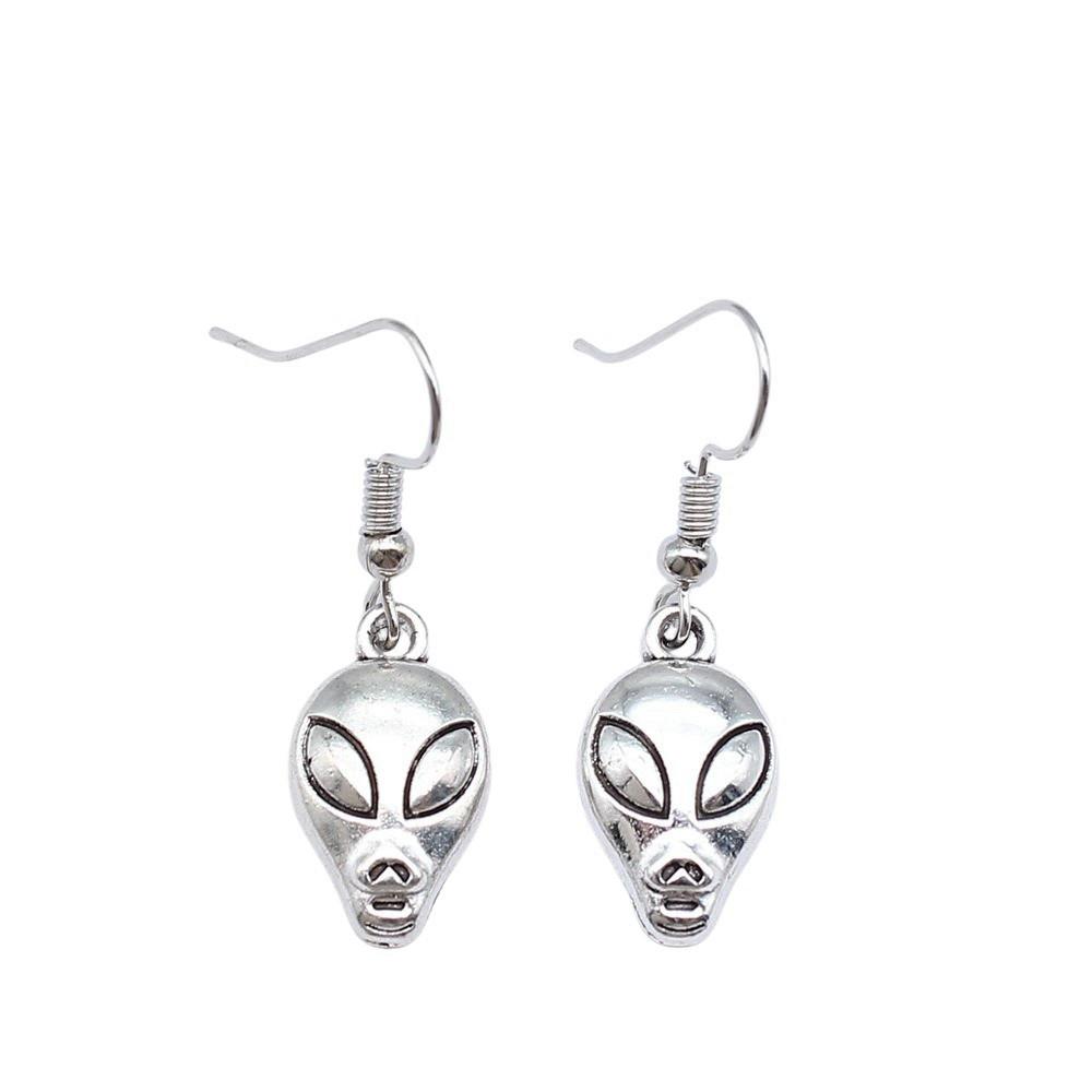 Halloween Charm Dangle Earrings Gothic Crescent Drop Earrings Dark Witchy Occult Jewelry