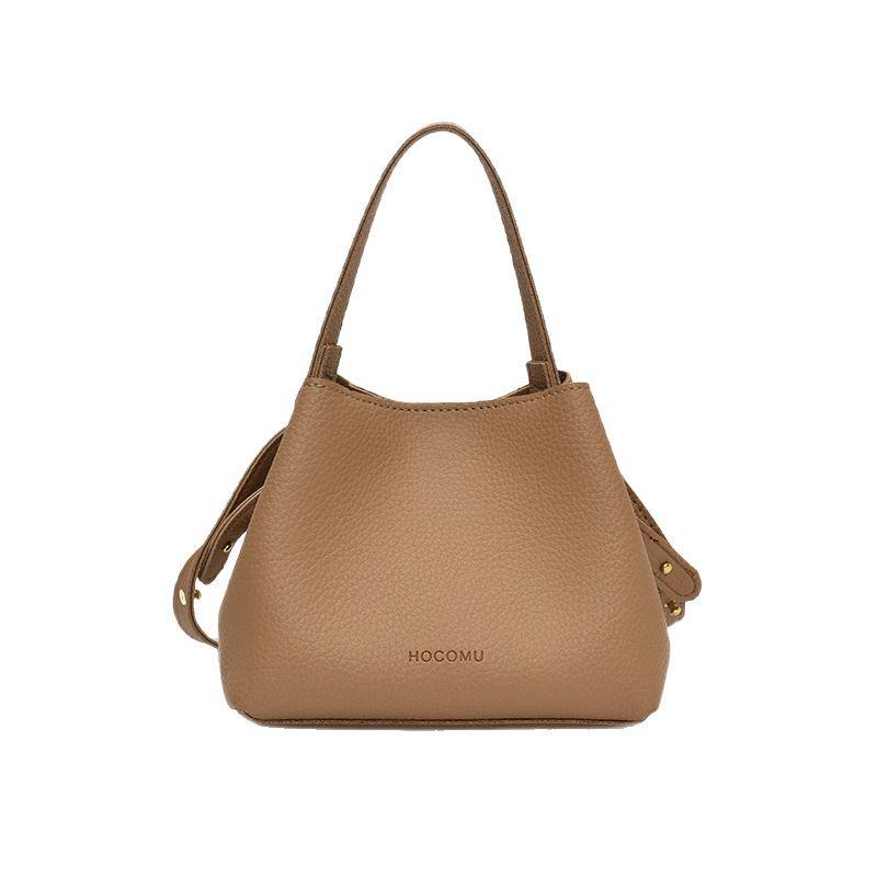 Fashion design hand-held small bag bag women's 2025 new retro versatile bucket bag women's commuter shoulder crossbody bag