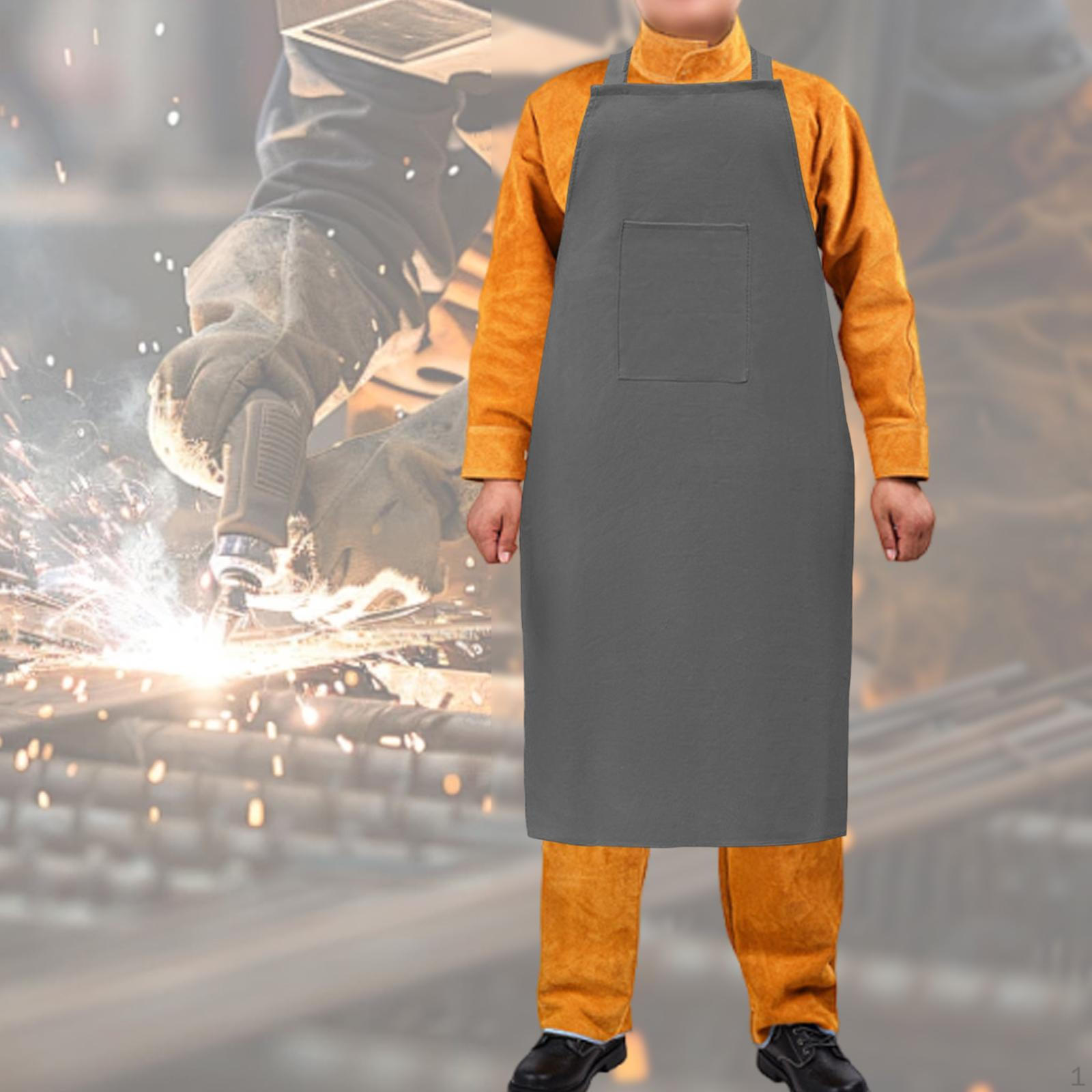 Сварочный фартук Защитный Огнестойкий Многофункциональный серый