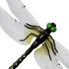 3D Simulation Dragonfly Outdoor Fake Dragonfly with Keychain Artificial Insect Model for Garden Yard Courtyard Patio Flower Beds