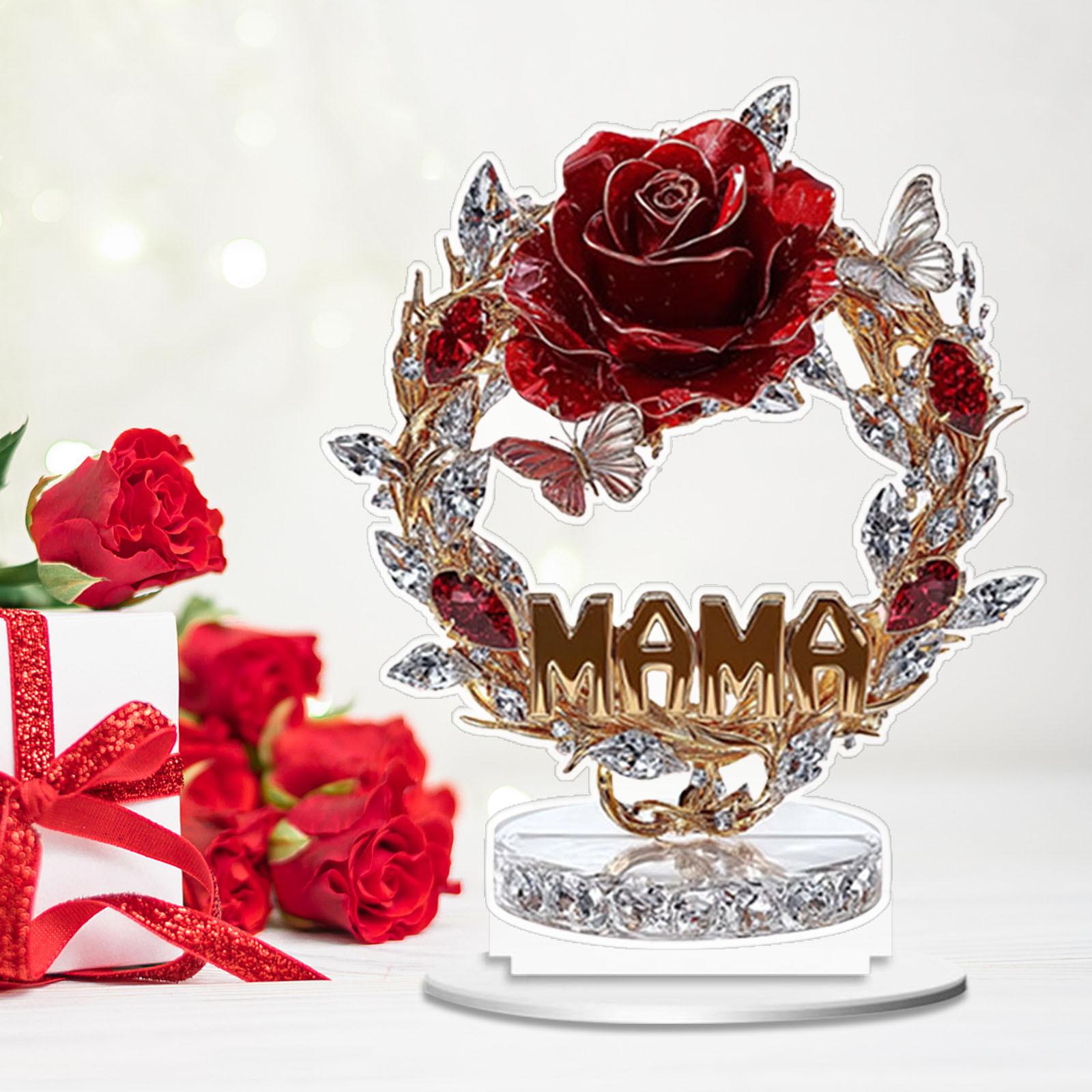 

Rose Acrylic Decoration Home Decoration Decor For Home Table Ornament Different Shapes Gift For Mother On Mother S Day One Size золотой