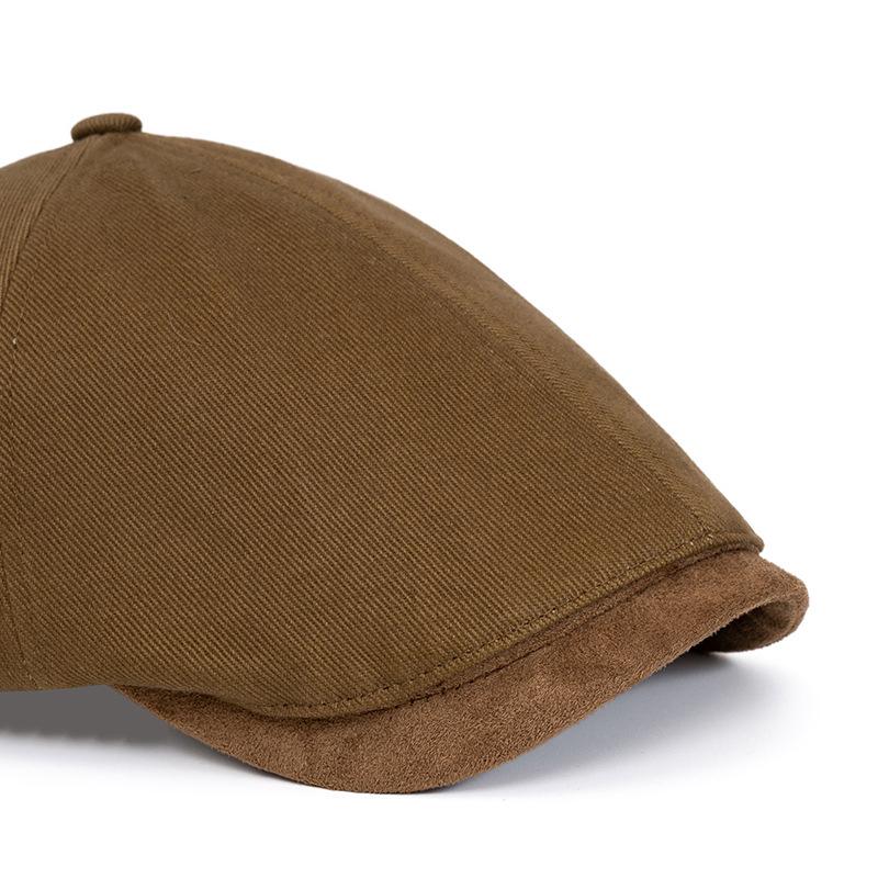 Vintage Forward Cap Men Beret Spring Autumn Peaked Cap